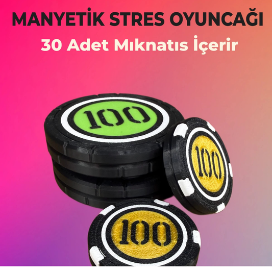 Poker Fişi Mıknatıslı